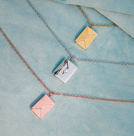 Love Envelope Necklace With Pendant | Love Letter Necklace