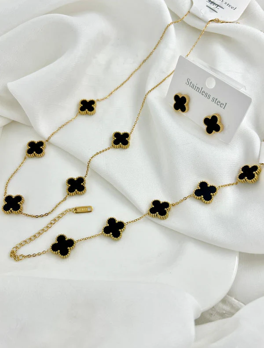 Four Leaf Clover Jewellery Set