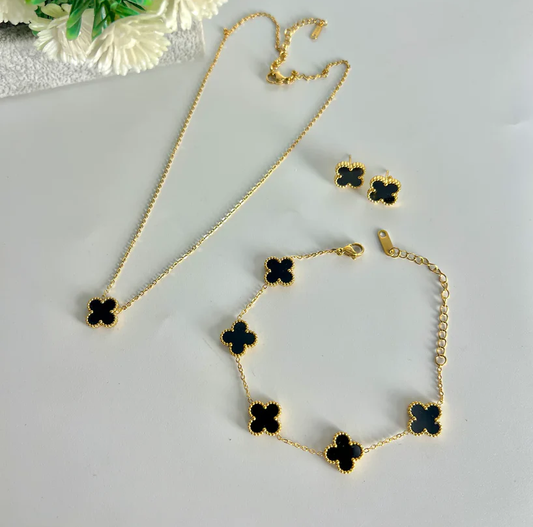 Four Leaf Clover Jewellery Set