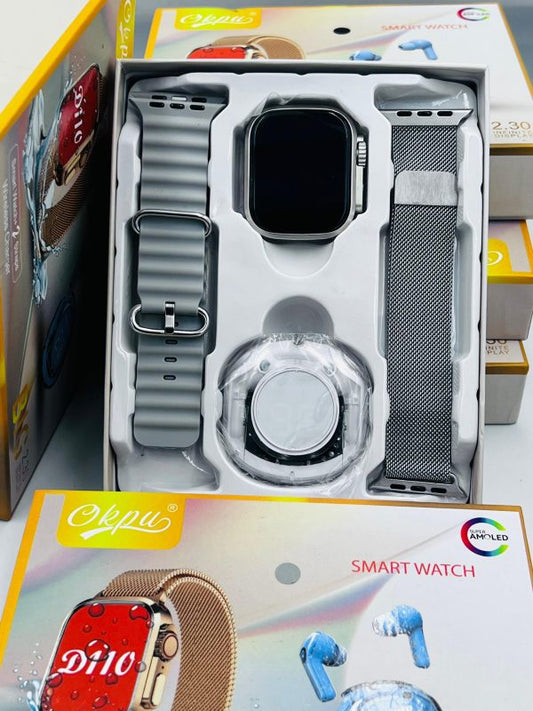 D110 Smart Watch Series 9 with Amoled Display + TWS Earbuds